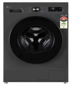 LG 6.5 kg with Steam,inverter Fully Automatic Front Load Washing Machine Black  (FHV1265Z2M)